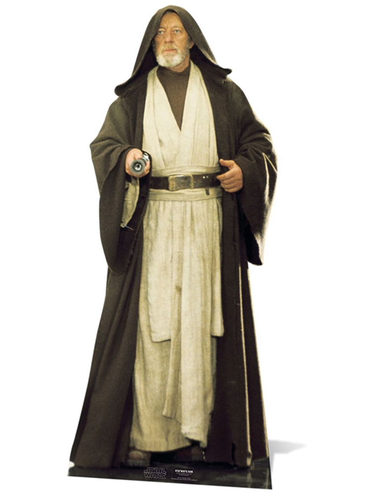 Obi Wan Kenobi (Alec Guiness) Official Star Wars Lifesize Cardboard ...