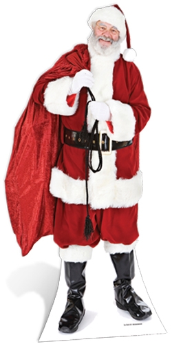 Santa with Sack of Toys - Cardboard Cutout