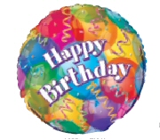 Foil Balloon 'HAPPY BIRTHDAY' With Balloons and Streamers 18