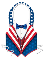 Plastic USA Patriotic Vest 