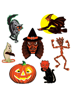 Vintage Halloween Classic Cutouts 9½"-16"