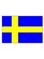 Sweden/Swedish Flag 5ft x 3ft (100% Polyester) With Eyelets 