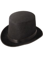 Black Velour Top Hat