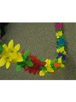 Decoration 'Flower' Assorted Colour Garland  (1)