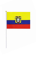 Ecuador  Hand Held Flag 