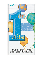 First Birthday Blue Table cover 