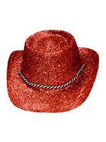 Glitter Cowboy Hat Red