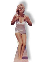 Marilyn Monroe In White Swim Suit Cardboard Cutout 