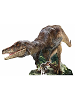 Velociraptor Natural History Museum with Mini Tabletop Dinosaur Cutout