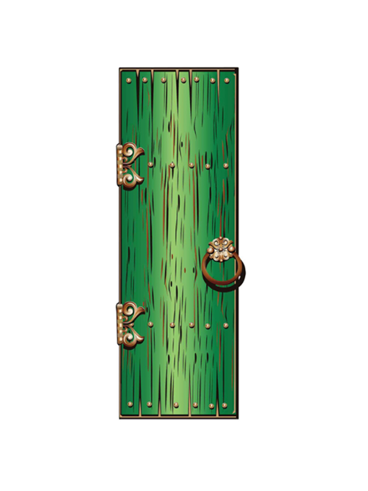 Fantasy/ Magical/ Fairy Single Doors Large Green
