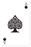 Ace of Spades Casino Playing Card - Cardboard Cutout