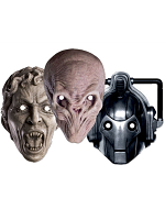  Doctor Who Monsters - Face Mask Three Pack (Cyberman, WEEPING ANGEL, SILENT