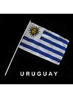 Uruguay Hand Held Flag 
