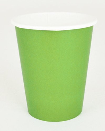 Lime Green Paper Cups 9"