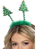 Christmas Tree Headbopper with Fur Trim